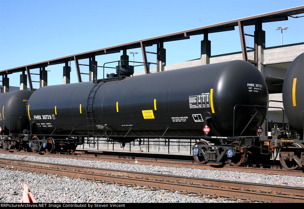 FHRX #30729 in empty ethanol unit train headed east.